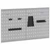 vidaXL Panel Narzędziowy 2 szt. Szary 100 x 1 x 60 cm Stal