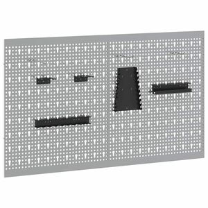 vidaXL Panel Narzędziowy 2 szt. Szary 100 x 1 x 60 cm Stal