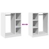 vidaXL Szafka garderobiana, biała, 77x48x102 cm