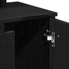 vidaXL Toaletka Czarny Dąb 86,5 x 35 x 136 cm Materiał drewnopochodny