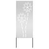 vidaXL Ekran zapewniający prywatność w ogrodzie Srebrny 50 x 140 cm