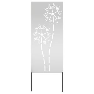 vidaXL Ekran zapewniający prywatność w ogrodzie Srebrny 50 x 140 cm
