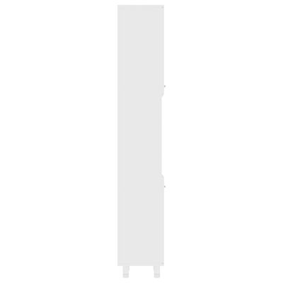 vidaXL Szafka łazienkowa, biała, 30x30x179 cm, płyta wiórowa