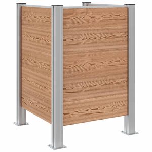 vidaXL Ogrodzenie na Kosz na Śmieci brązowy 85 x 85 x 115 cm