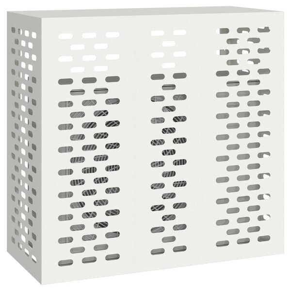vidaXL Pokrywa do klimatyzatora Biały 110 x 50 x 105 cm Stal