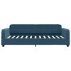 vidaXL Sofa z funkcją spania, niebieska, 100x200 cm, obita aksamitem