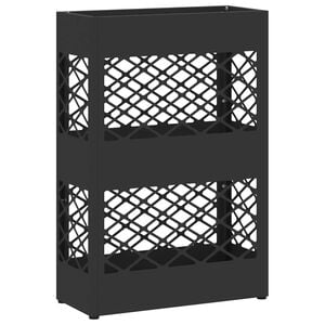vidaXL Stojak na Parasol Deszczowy Czarny 28 x 12 x 41 cm Stal