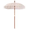 vidaXL Parasol Makramowy Kremowy 190 x 190 x 260 cm