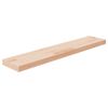 vidaXL P&oacute;łka, 100x20x4 cm, surowe lite drewno dębowe