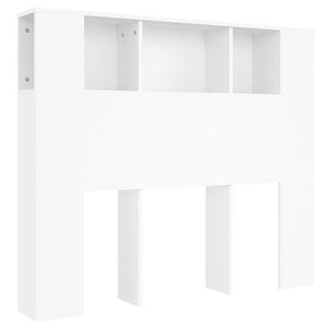 vidaXL Szafka zagł&oacute;wkowa biała 120x18,5x102,5 cm