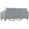 vidaXL Sofa 3-osobowa, jasnoszara, 180 cm, tapicerowana tkaniną
