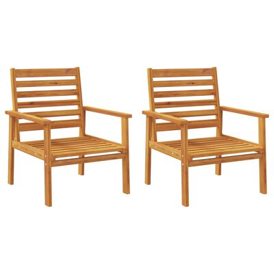 vidaXL Krzesła ogrodowe, 2 szt., 66,5x65x81 cm, lite drewno akacjowe