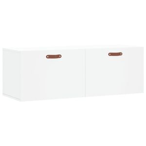 vidaXL Szafka wisząca, biała, 100x36,5x35 cm, materiał drewnopochodny