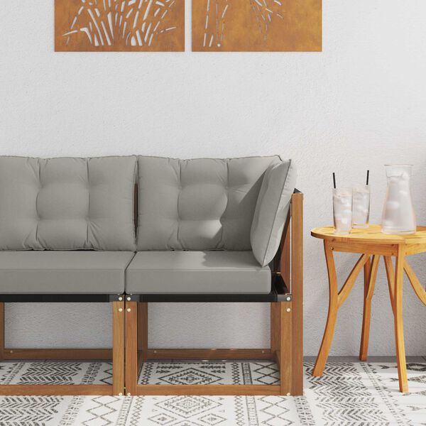 vidaXL Sofa narożna na zewnątrz