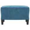 vidaXL Podn&oacute;żek, niebieski, 60x50x41 cm, tapicerowany aksamitem