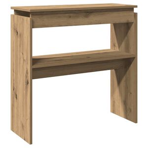 vidaXL Stolik konsolowy, dąb artisan, 80x30x80 cm