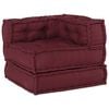vidaXL Modułowa sofa, bordowy, 70x70x54, materiał