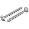 vidaXL Wkręty Drewniane 2 szt. Srebrny M6 x 70 mm Stal
