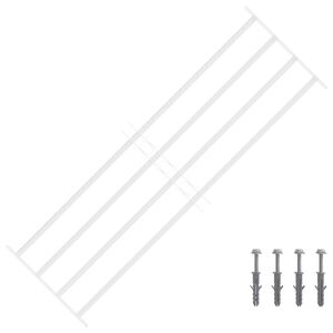 vidaXL Krata zabezpieczająca do okien z 4 poprzeczkami 93-174 cm