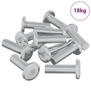 vidaXL Śruba 1593 pcs Srebrny 8 x 25 mm Stal