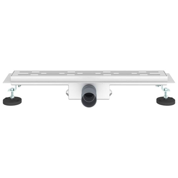 vidaXL Odwodnienie prysznicowe z designem linii Srebrny 60 cm