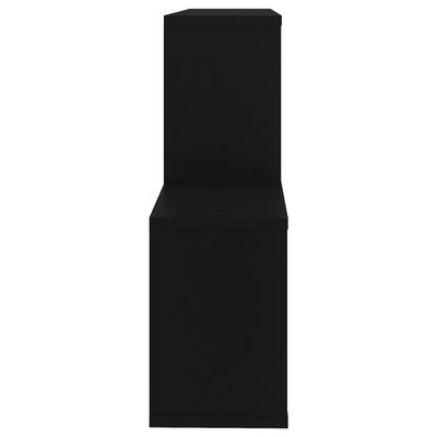 vidaXL Półka ścienna, czarna, 100x18x53 cm, płyta wiórowa