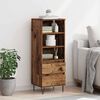 vidaXL Highboard Stare drewno 40 x 36 x 110 cm Materiał drewnopochodny