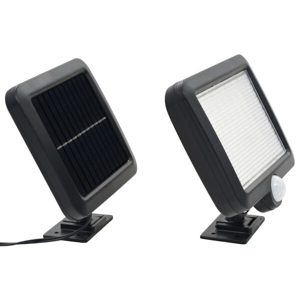 vidaXL Lampa solarna z czujnikiem ruchu, białe LED