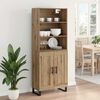 vidaXL Highboard Dąb rzemieślniczy 69,5 x 34 x 180 cm