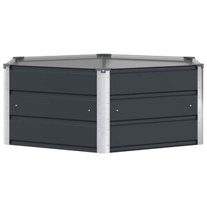 vidaXL Donica Antracyt 129 x 129 x 45 cm Stal
