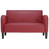 vidaXL Sofa dwuosobowa w kolorze czerwonego wina 110 cm