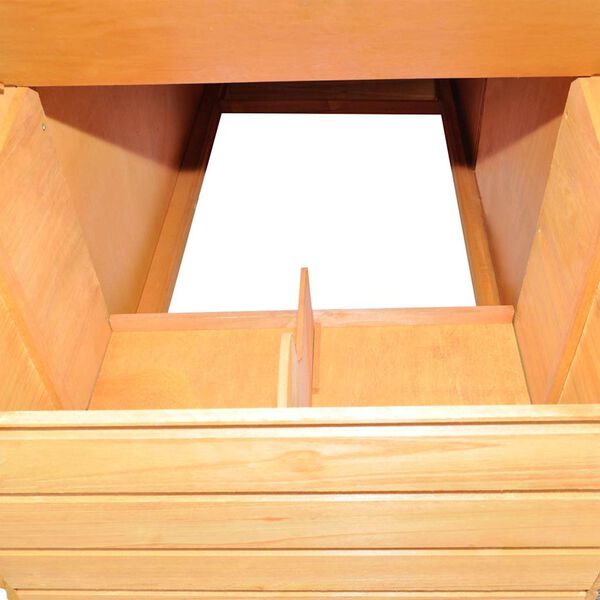 vidaXL Kurnik z drewna, 295 x 163 x 170 cm