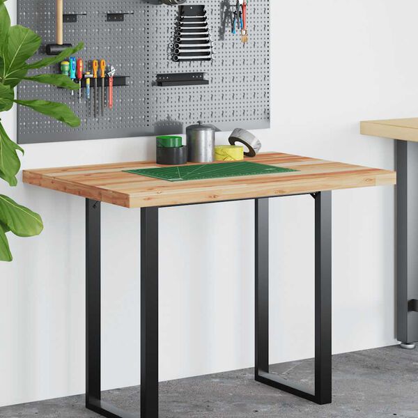 vidaXL Blat do biurka, wykończony olejem, 80x70x4 cm, drewno akacjowe