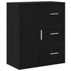 vidaXL Bufet Czarny Dąb 60 x 31 x 70 cm Drewno inżynieryjne