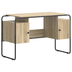 vidaXL Biurko z przechowalnią dąb Sonoma 120 x 50,5 x 75,5 cm