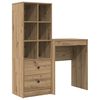 vidaXL Biurko Dąb rzemieślniczy 105,5 x 34 x 127 cm 2 szt.
