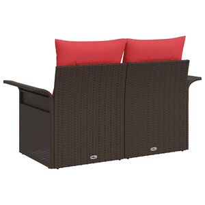 vidaXL Sofa Ogrodowa 2-Liczba miejsc polirattan