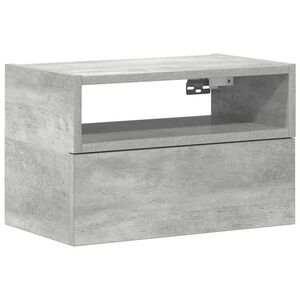 vidaXL Wisząca szafka nocna, szarość betonu, 45x26x28,5 cm