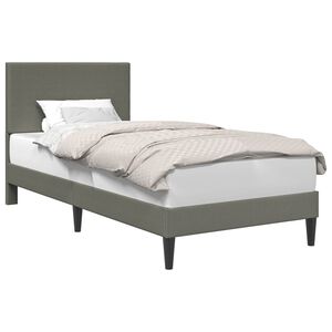 vidaXL Ramka ł&oacute;żka jasnoszary 80 x 200 cm Tkanina sztruksowa