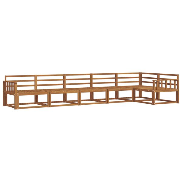 vidaXL Zestaw sof na zewnątrz 6 pcs Naturalny Lite Drewno Akacji