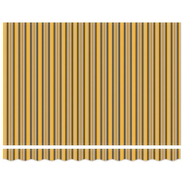 vidaXL Markiza zwijana Ż&oacute;łty i Szary 350 x 250 cm Poliester i Metal