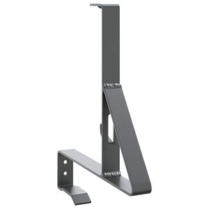 vidaXL Wsparcie dla zabezpieczenia śniegu Antracyt 29,5 x 3 x 34,5 cm