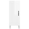 vidaXL Wysoka szafka, biała z wysokim połyskiem, 34,5x34x180 cm