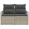 vidaXL Sofa Ogrodowa z poduszką 120 x 62 x 69 cm polirattan