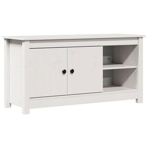 vidaXL Szafka pod telewizor, biała, 103x36,5x52 cm, drewno sosnowe
