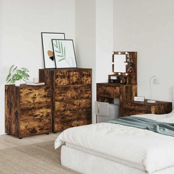 vidaXL Szafy do przechowywania 2 pcs Dąb wędzony 80 x 48 x 105 cm