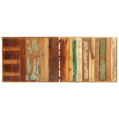 vidaXL 9-cz. zestaw mebli barowych, drewno z odzysku, skóra i płótno