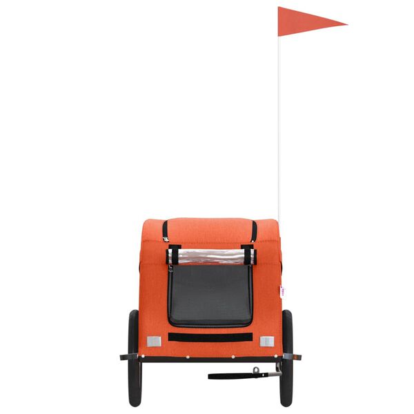 vidaXL Przyczepka rowerowa dla zwierząt, tkanina Oxford i żelazo