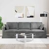 vidaXL Sofa Ciemnoszary 228 x 78 x 80 cm Aksamit