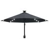 vidaXL Parasol ogrodowy z LED, ścienny, 300 cm, antracytowy